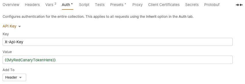 API Authentication Header Example