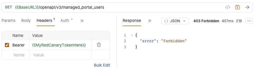 403 Forbidden Error
