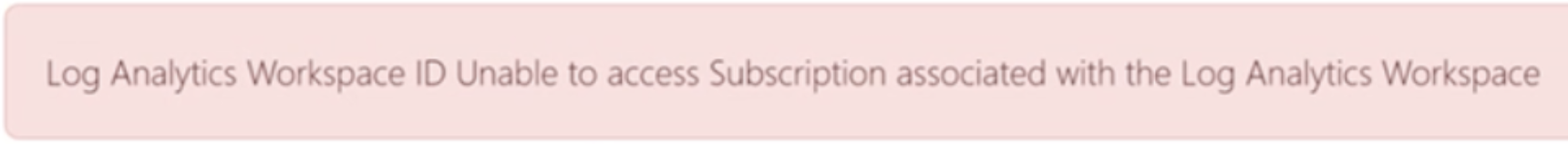 Unable to access Subscription error